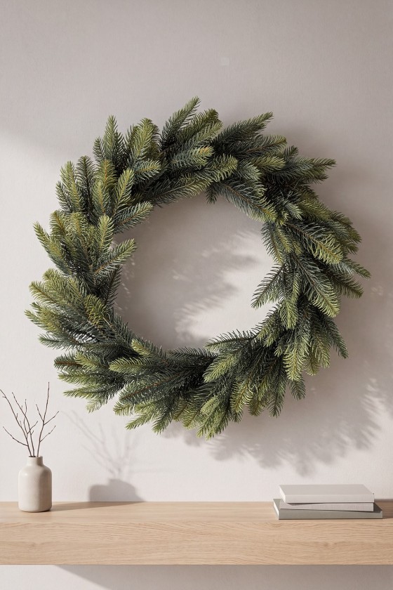 Wianek Nevada II 100% PE 50 cm | Wiecznie Żywe Choinki