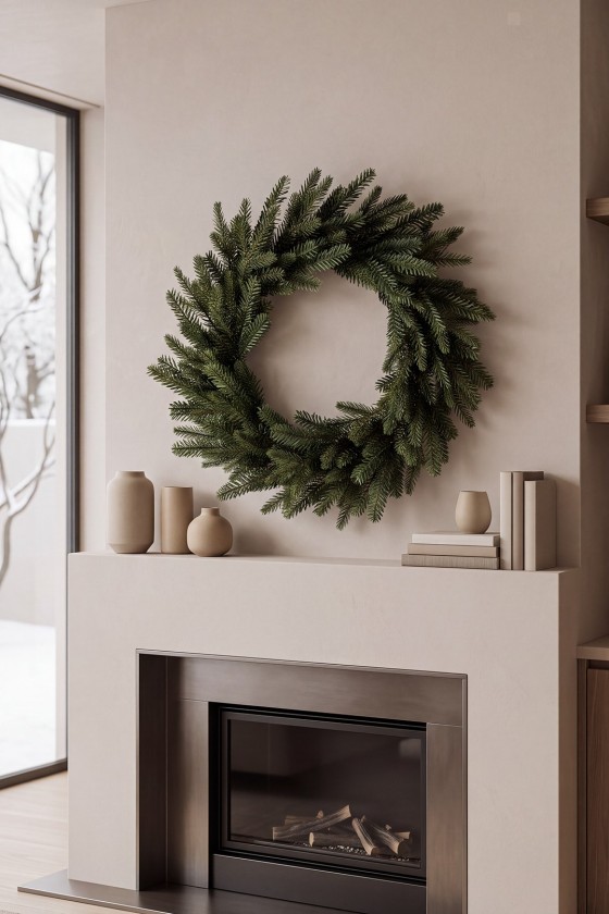 Wianek Noel 100% PE 80 cm | Wiecznie Żywe Choinki