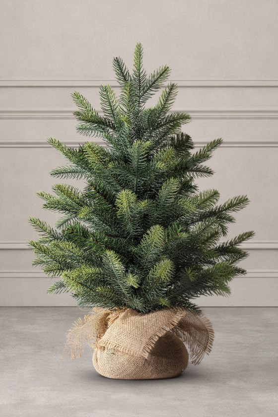 Sztuczna choinka Penny Mix PE w jucie 80 cm