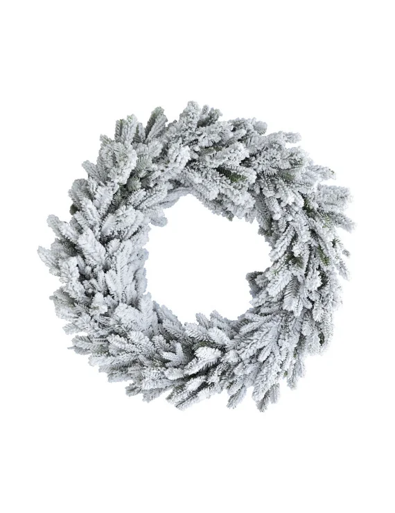 Wianek Noel mix PE 80cm ośnieżony