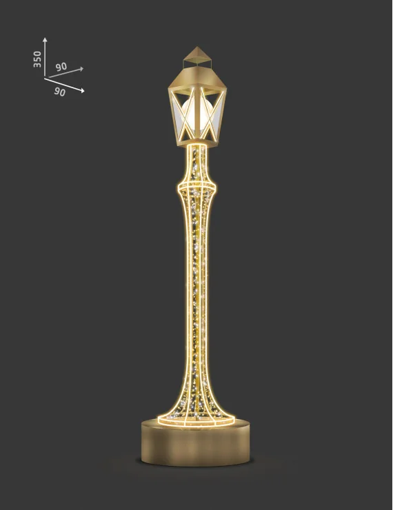 Świetlna latarnia LED 90x350x90cm