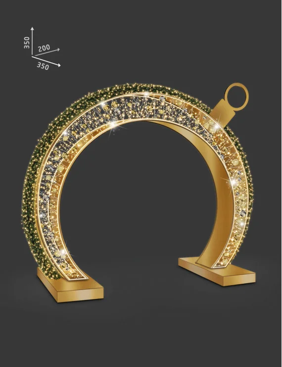 Dekoracja świąteczna brama 350x350x200cm