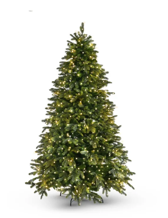 Choinka Nora mix PE 240cm w oświetleniu