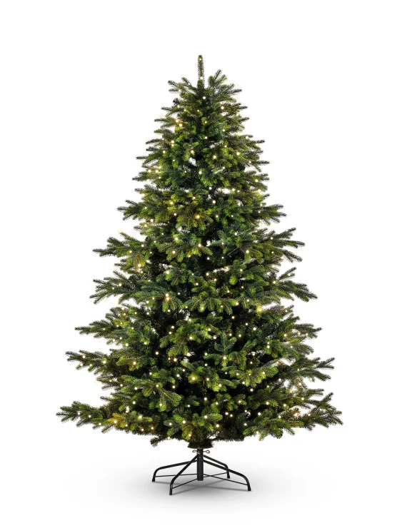 Choinka z oświetleniem Nebraska mix PE 180cm